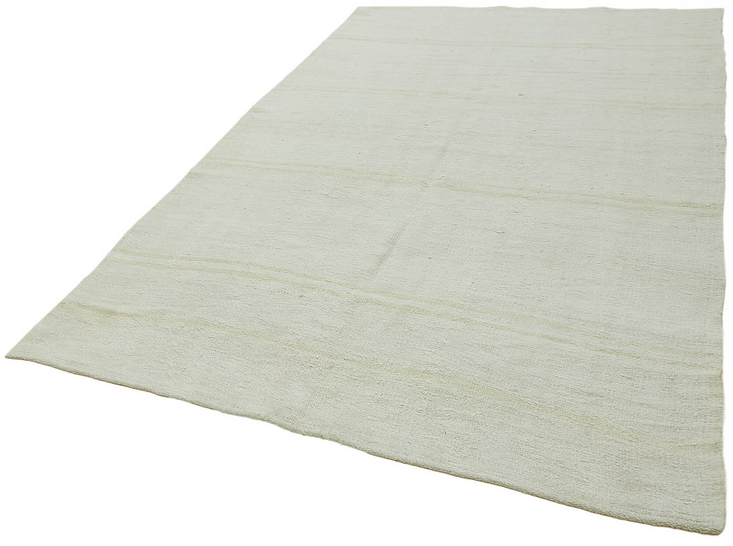 6x12 White Hemp Kilim Rug - 44868