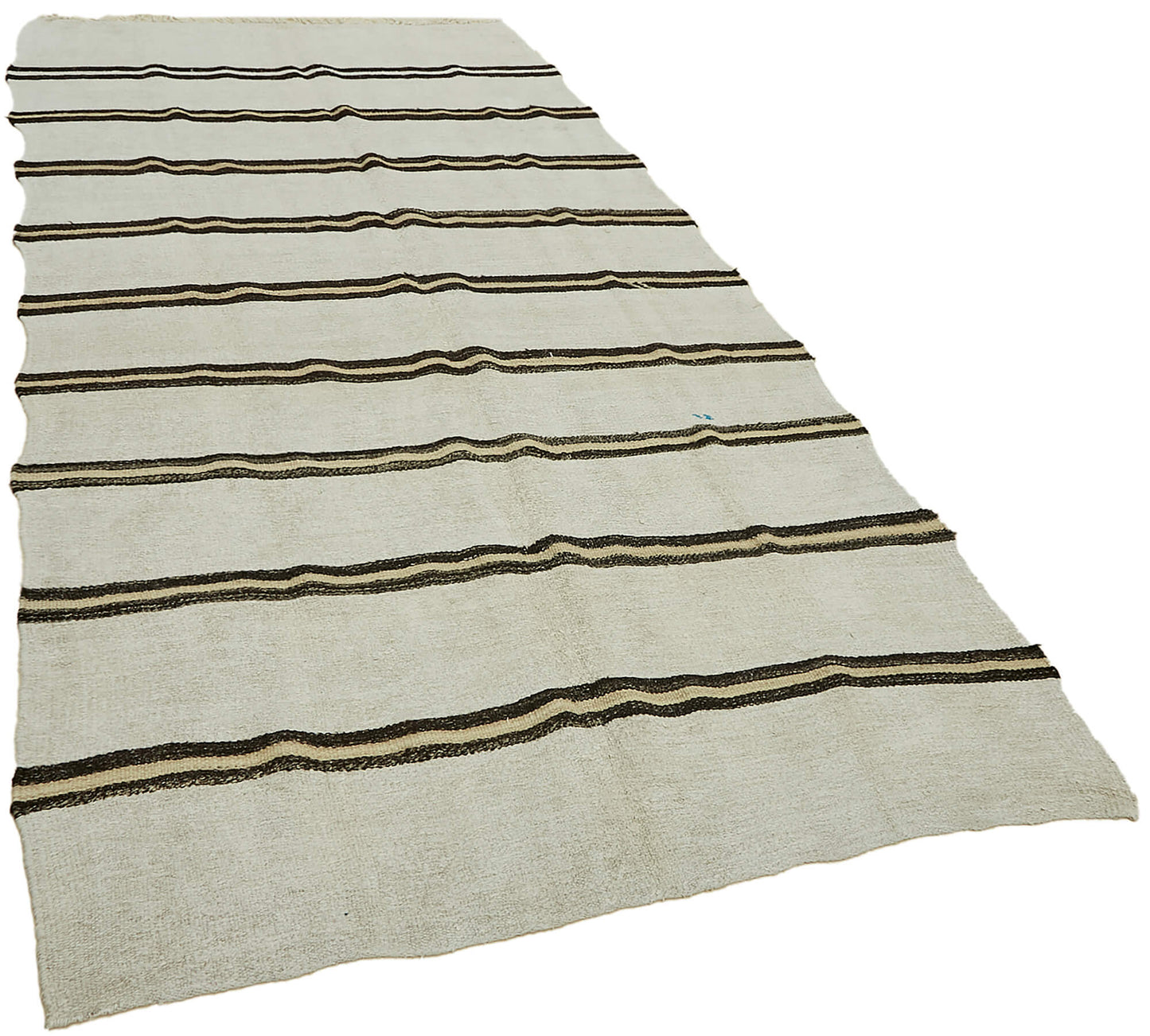 5x10 White Hemp Kilim Rug - 44870