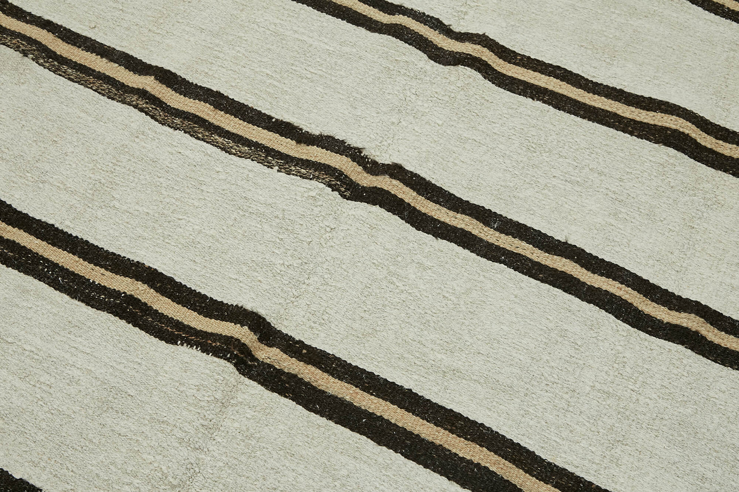 5x10 White Hemp Kilim Rug - 44870