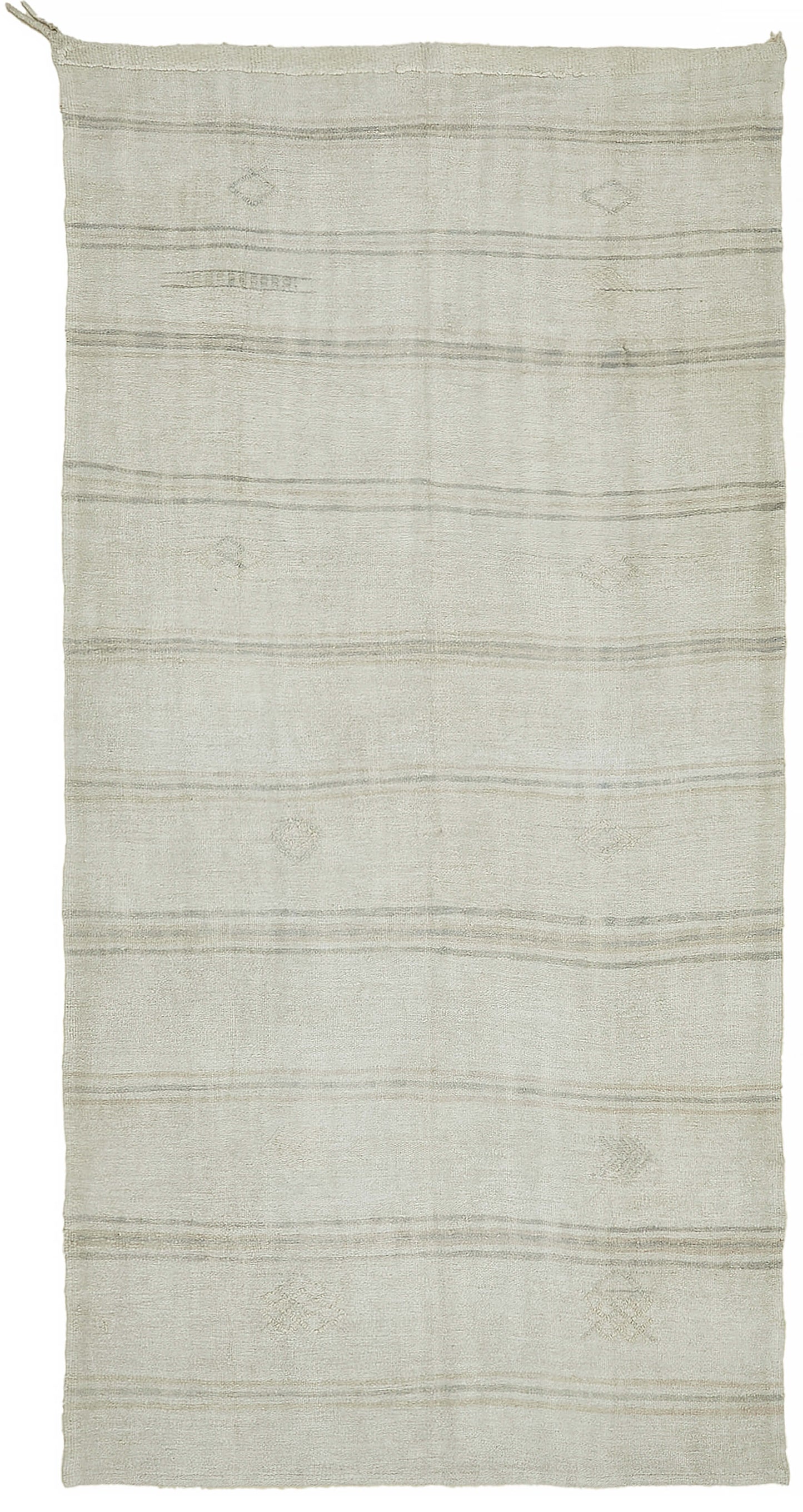 6x11 White Hemp Kilim Rug - 44871