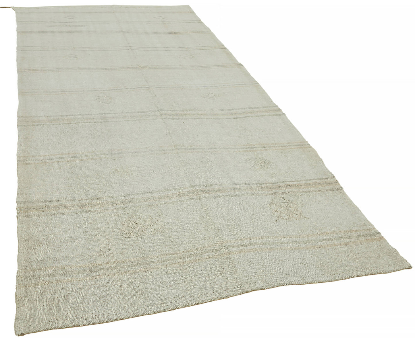 6x11 White Hemp Kilim Rug - 44871