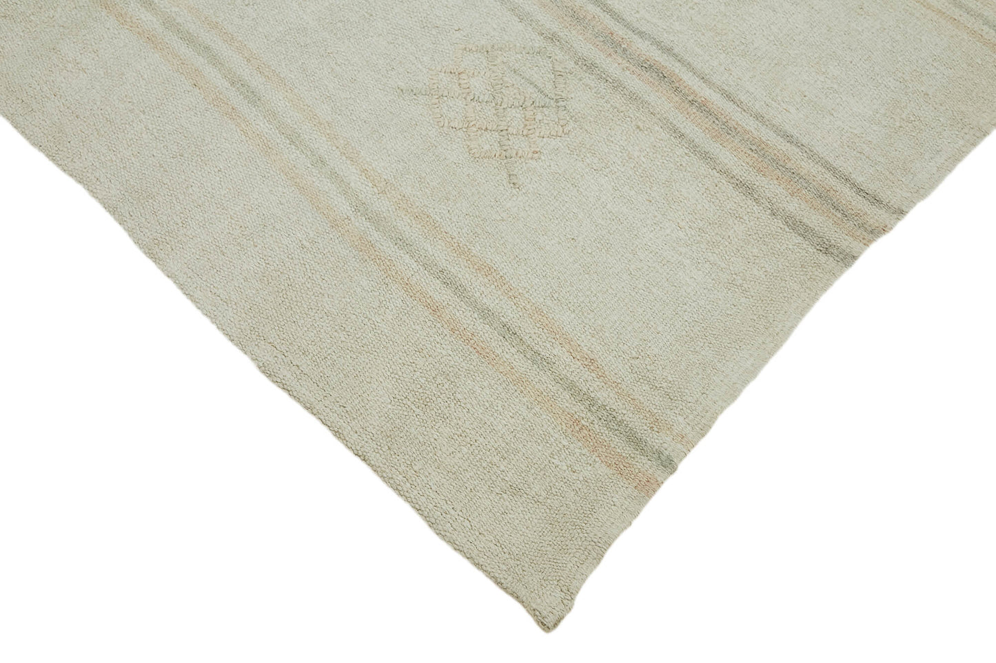 6x11 White Hemp Kilim Rug - 44871