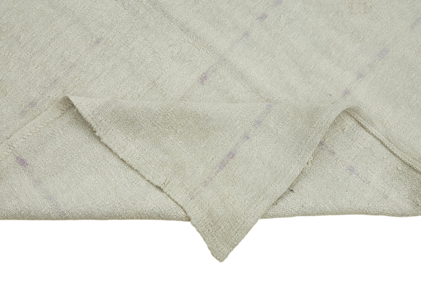 5x10 White Hemp Kilim Rug - 44873