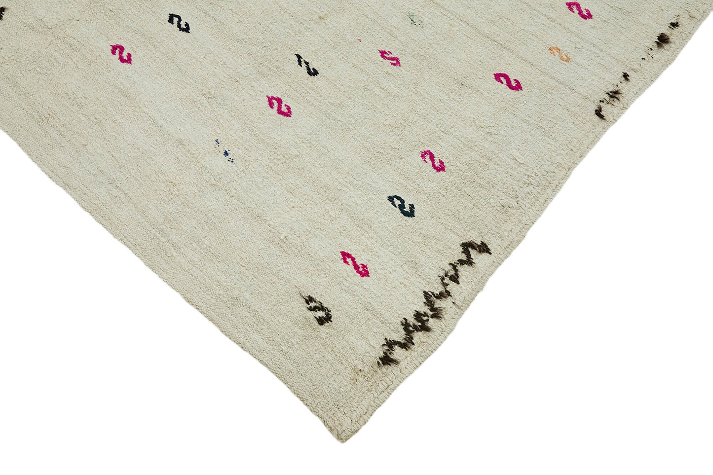 6x10 White Hemp Kilim Rug - 44878