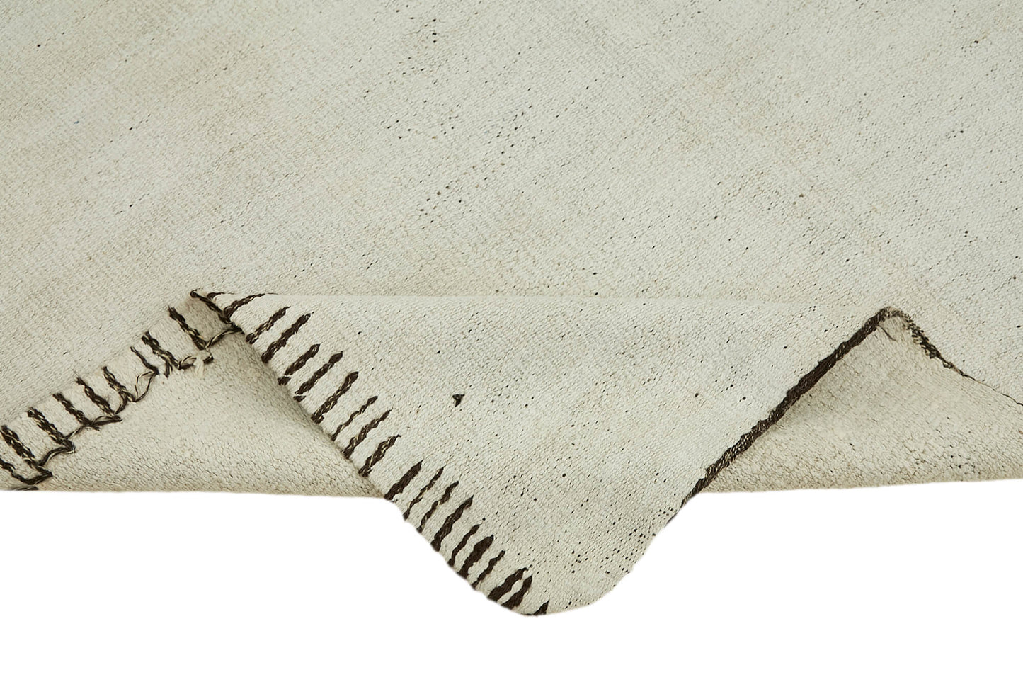 5x12 White Hemp Kilim Rug - 44884