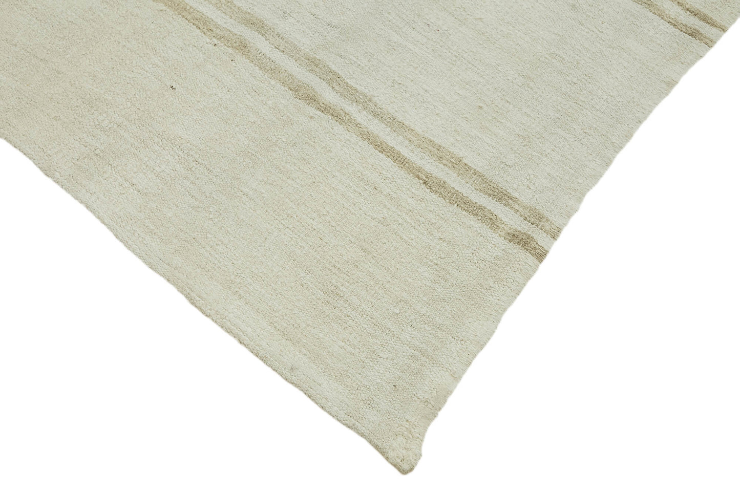 5x12 White Hemp Kilim Rug - 44885