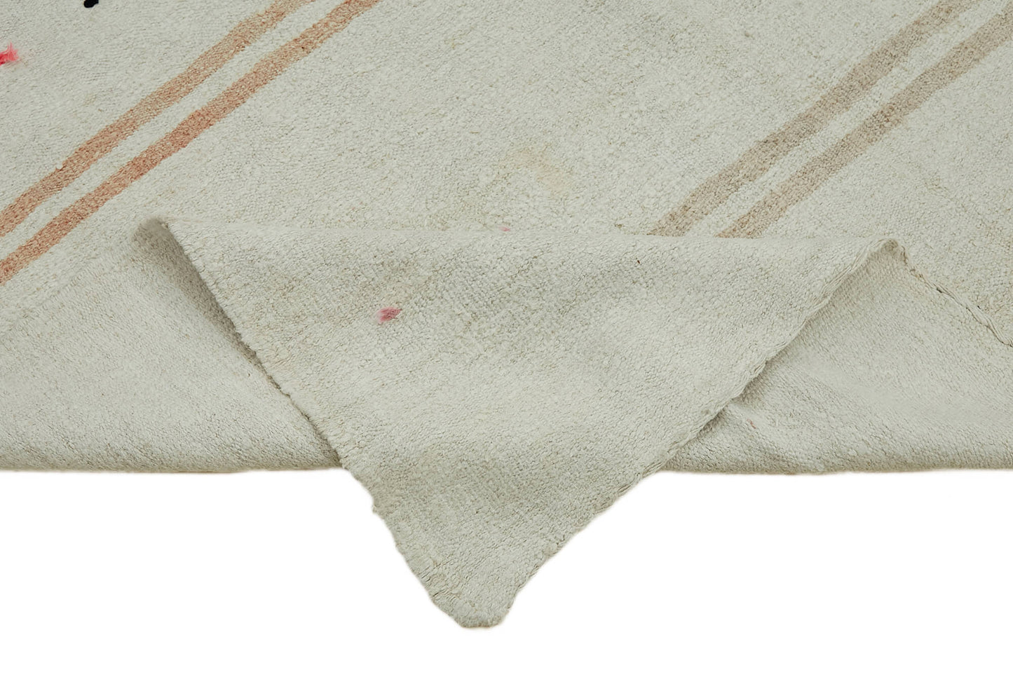 6x12 White Hemp Kilim Rug - 44889