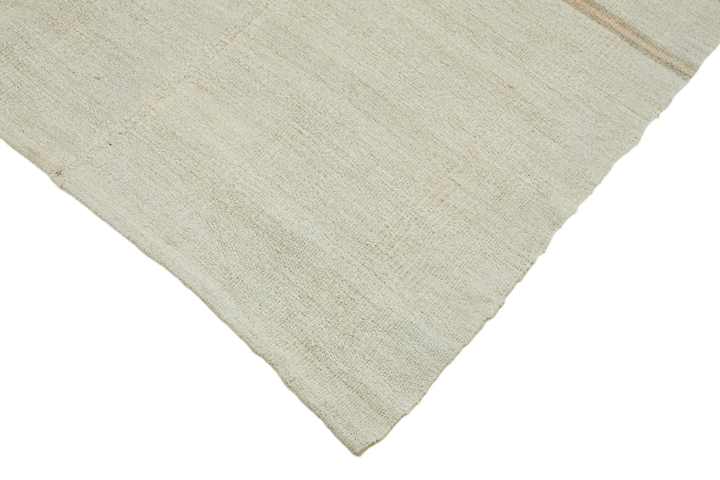 6x13 White Hemp Kilim Rug - 44891