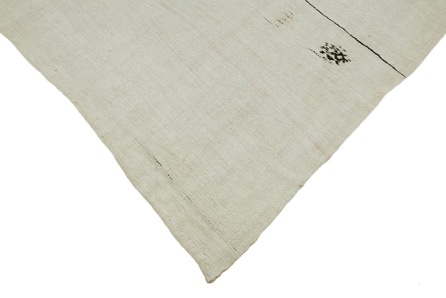 7x10 Beige Hemp Kilim Rug - 44896