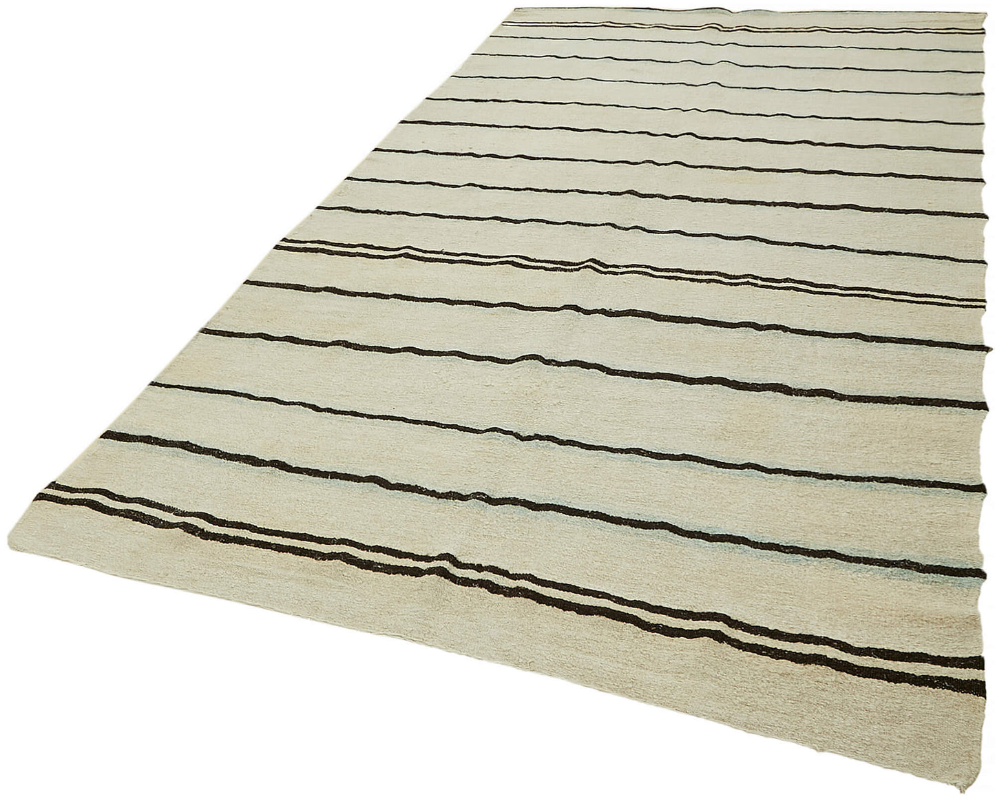 6x11 Beige Hemp Kilim Rug - 44899