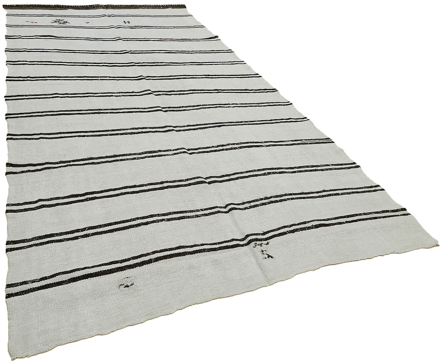 6x12 White Hemp Kilim Rug - 44902