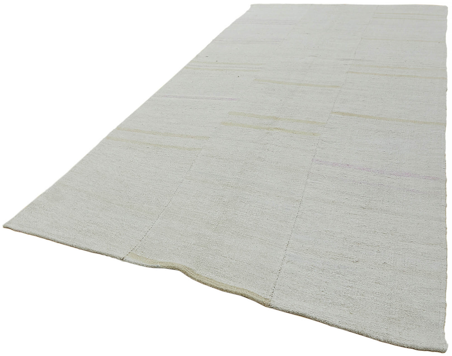 6x11 White Hemp Kilim Rug - 44904