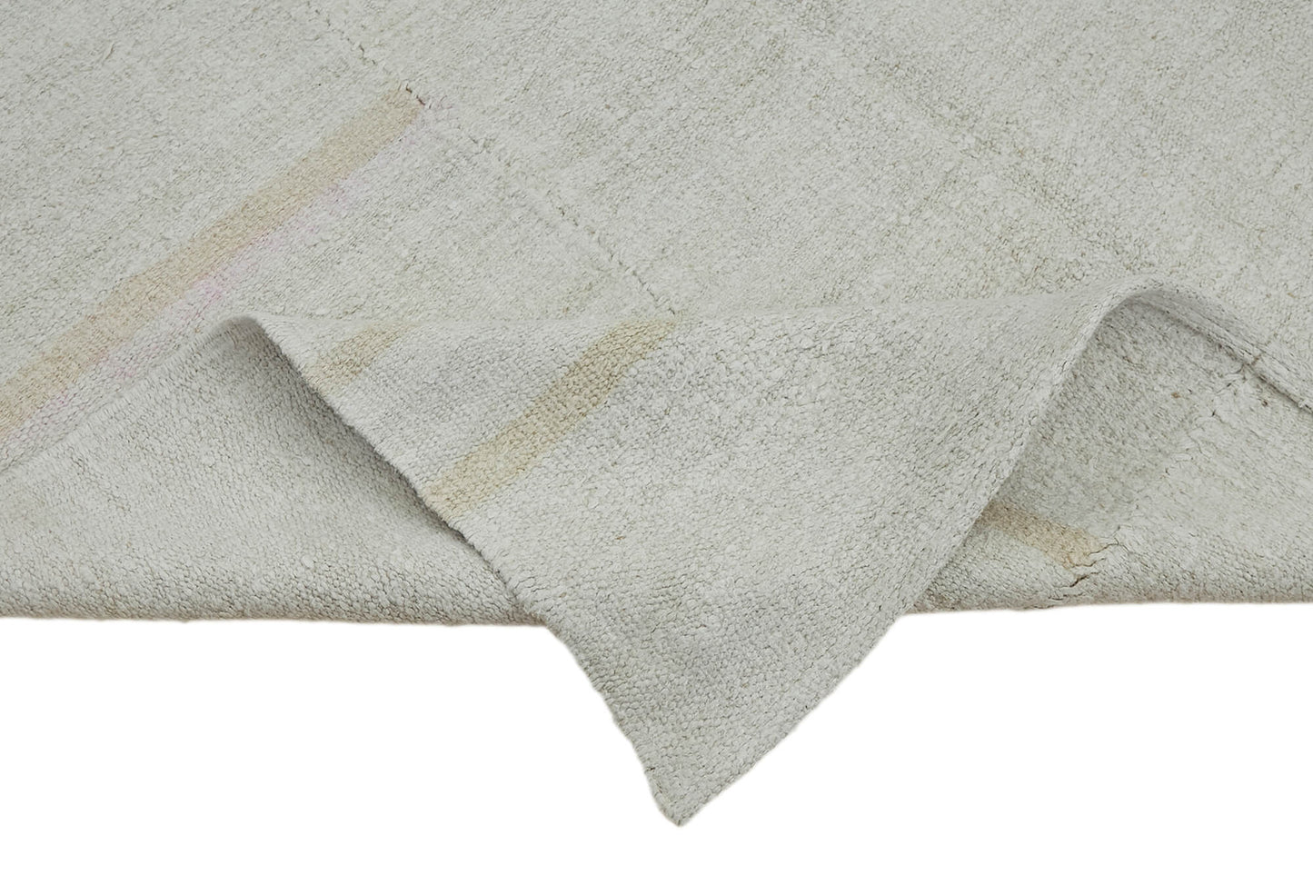 6x11 White Hemp Kilim Rug - 44904