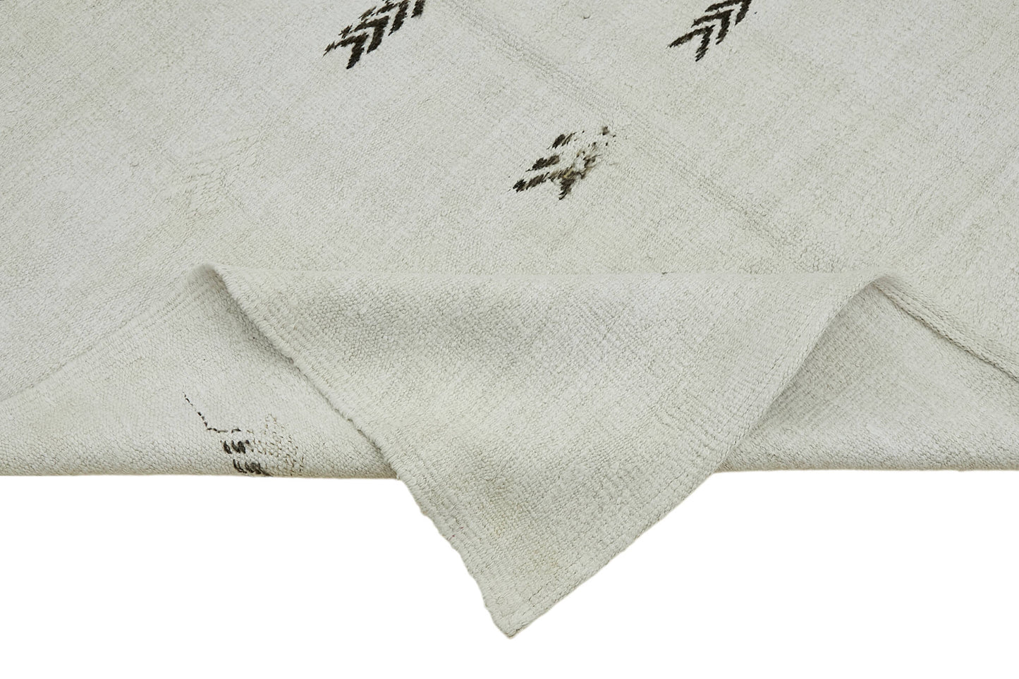 6x11 White Hemp Kilim Rug - 44905