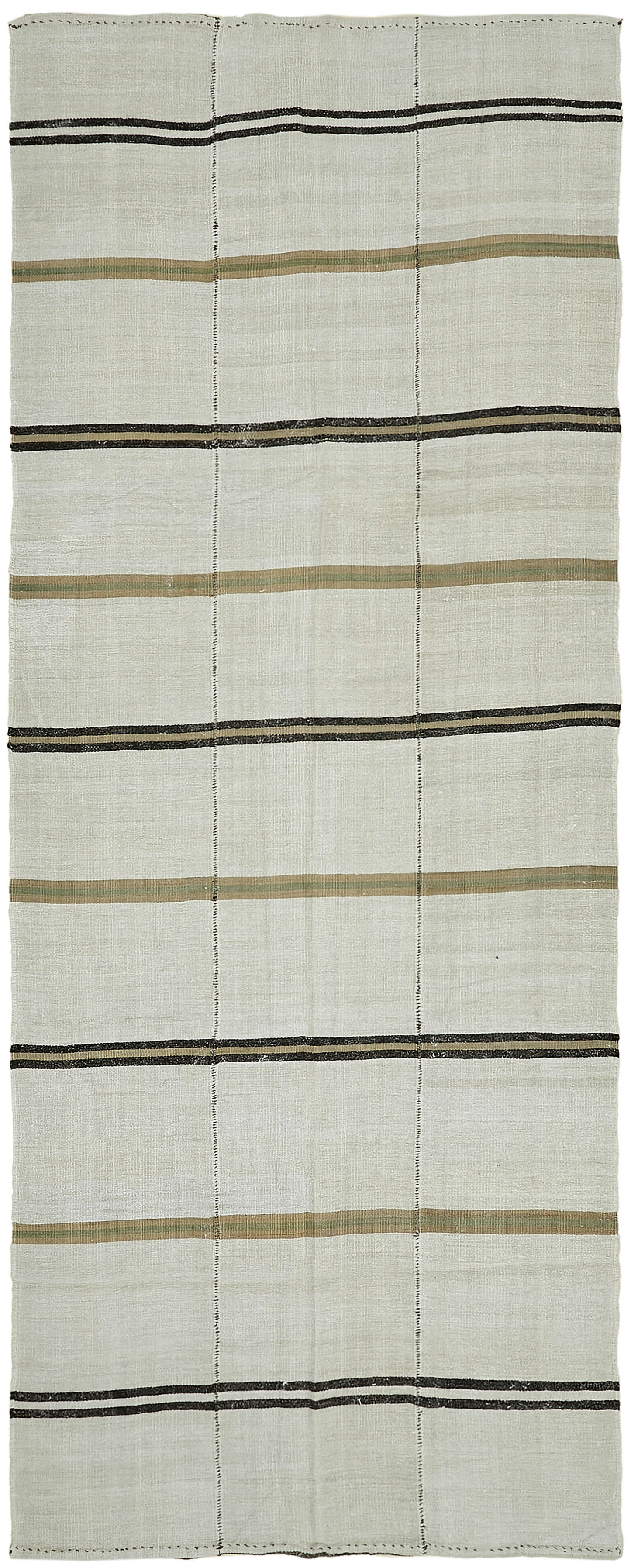 6x14 White Hemp Kilim Rug - 44910