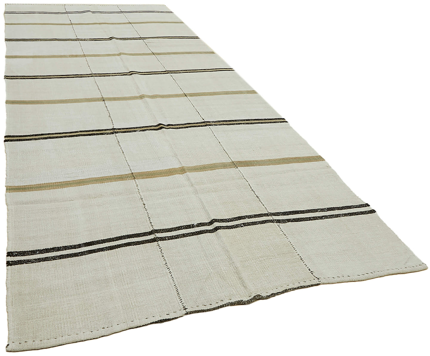 6x14 White Hemp Kilim Rug - 44910