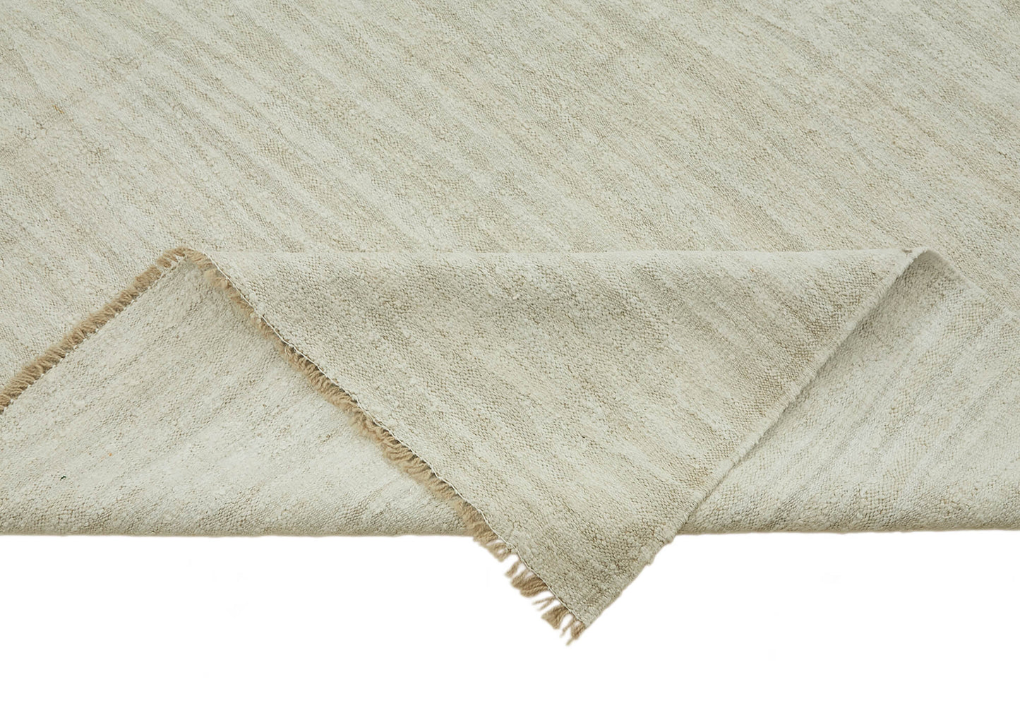 8x11 White Hemp Kilim Rug - 44922
