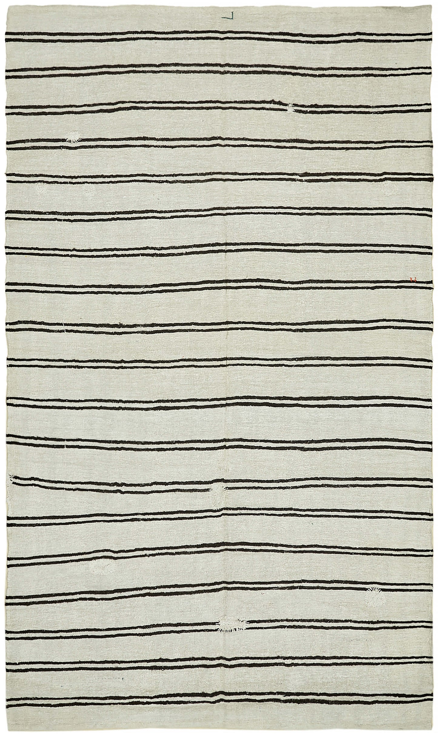 7x12 White Hemp Kilim Rug - 44924