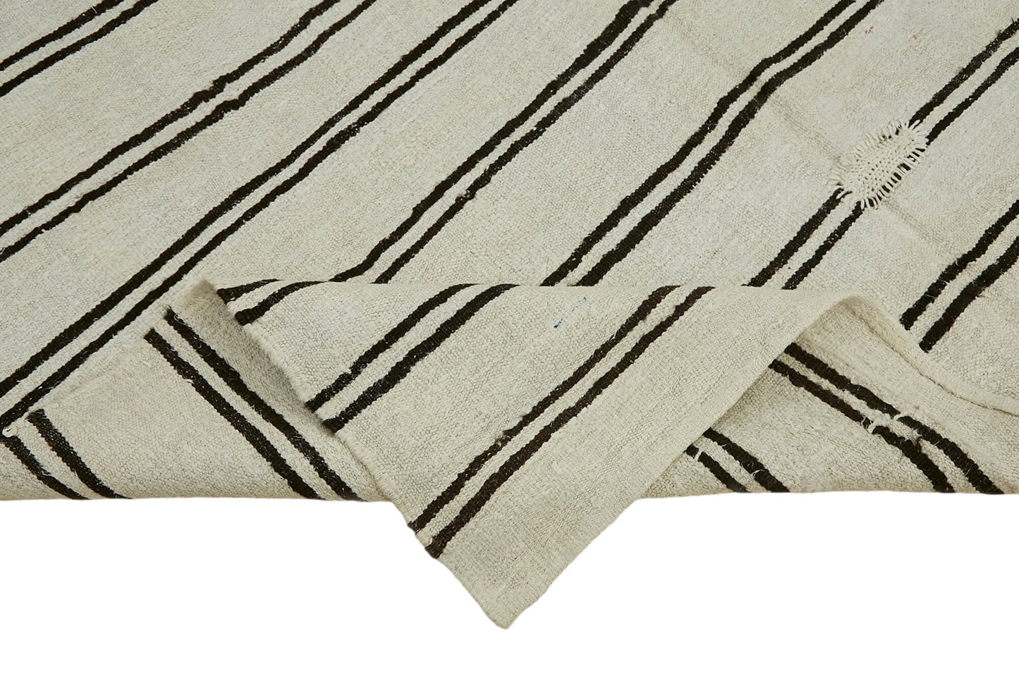 7x12 White Hemp Kilim Rug - 44924