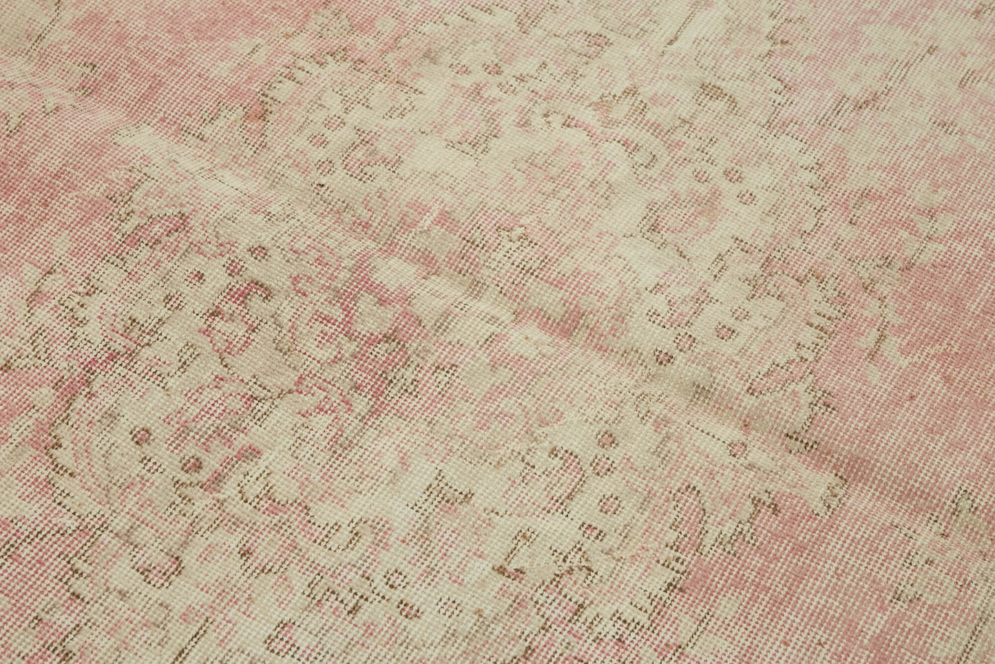 4x7 Beige Turkish Vintage Area Rug - 44939