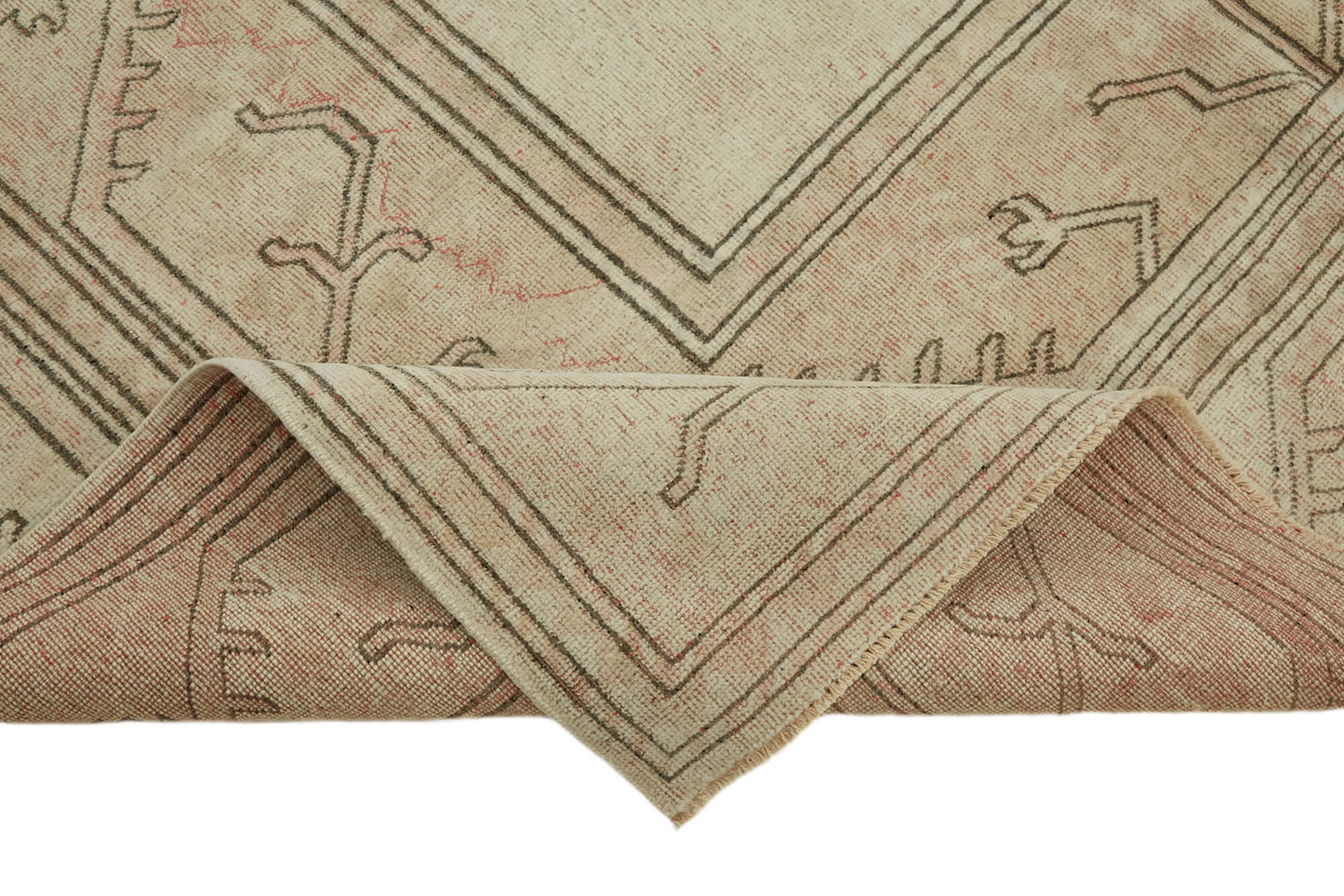 7x11 Beige Vintage Large Area Rug - 45076