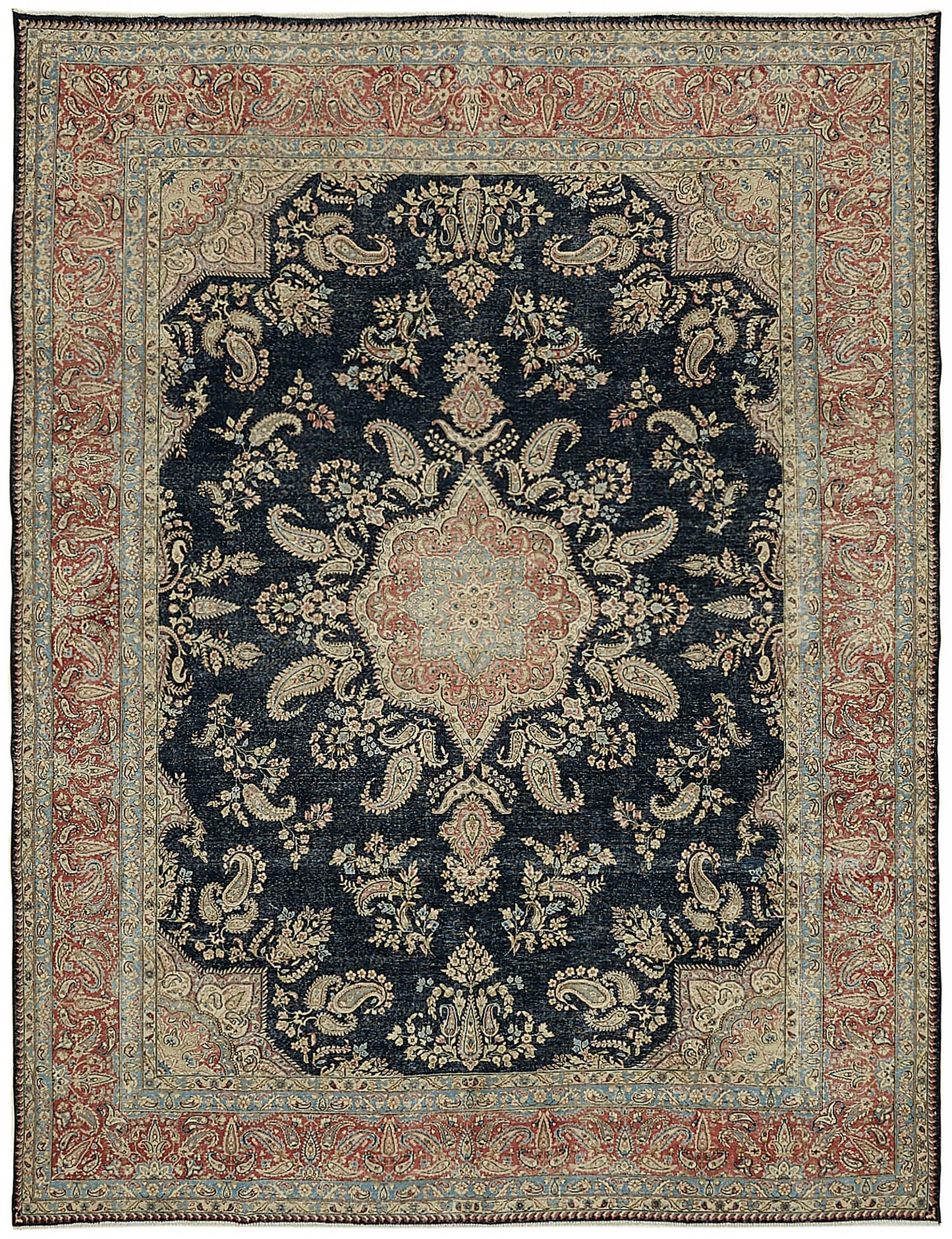 9x12 Red Vintage Large Area Rug - 45438