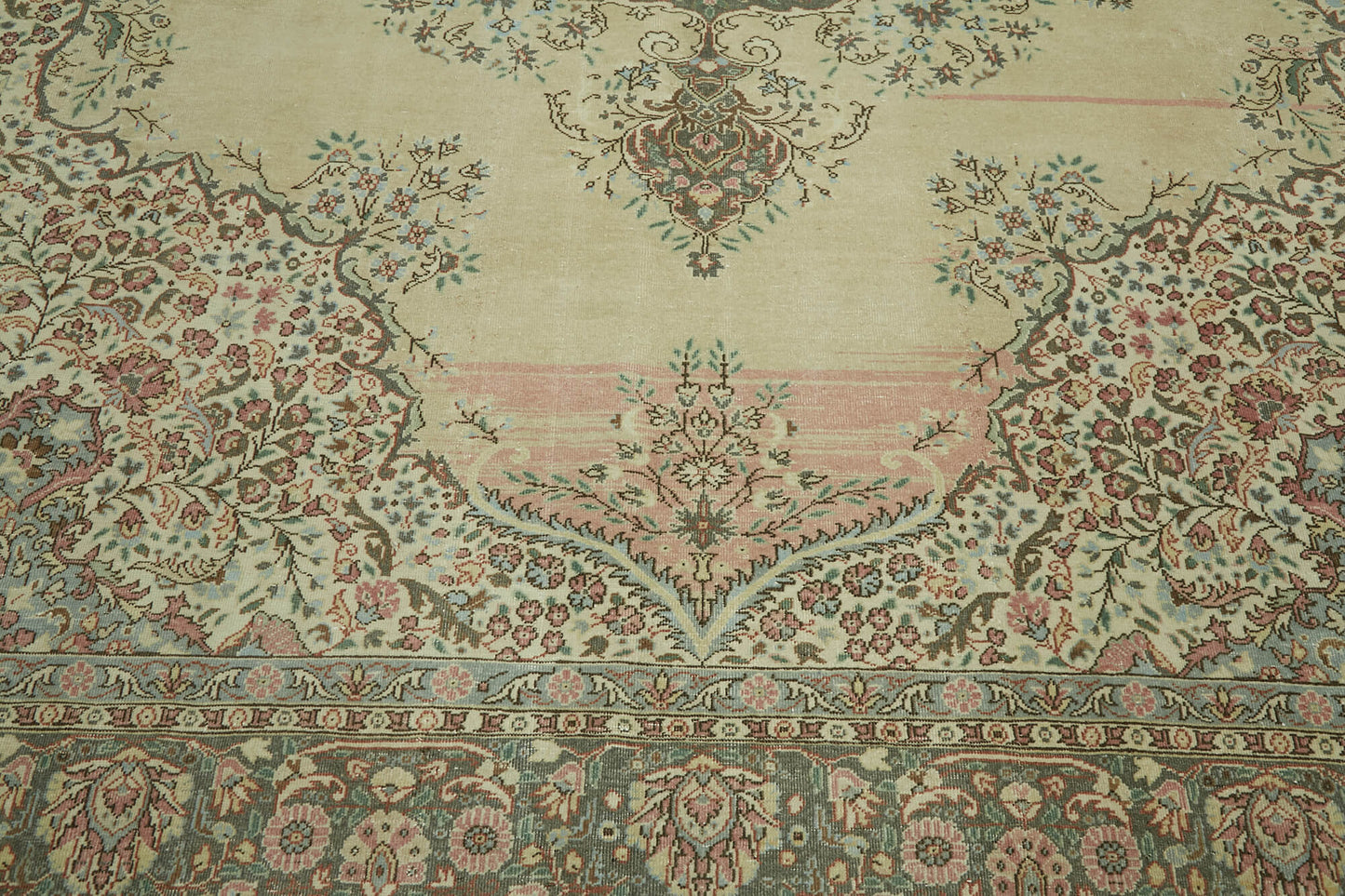 8x11 Beige Vintage Large Area Rug - 45439