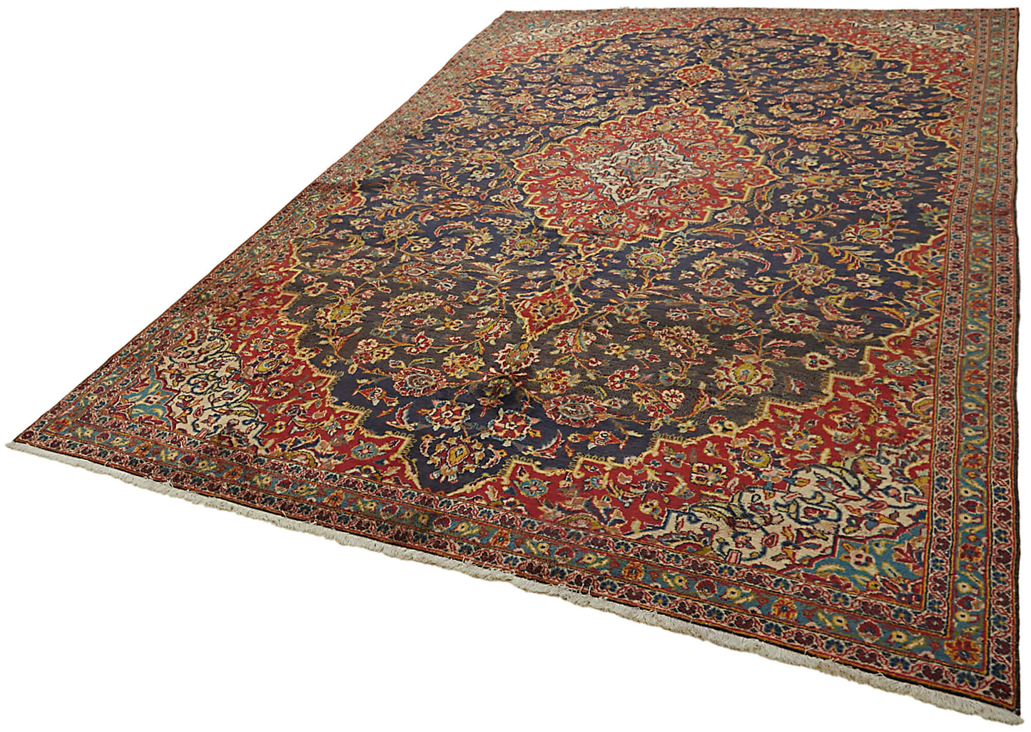 7x11 Beige Vintage Large Area Rug - 45453