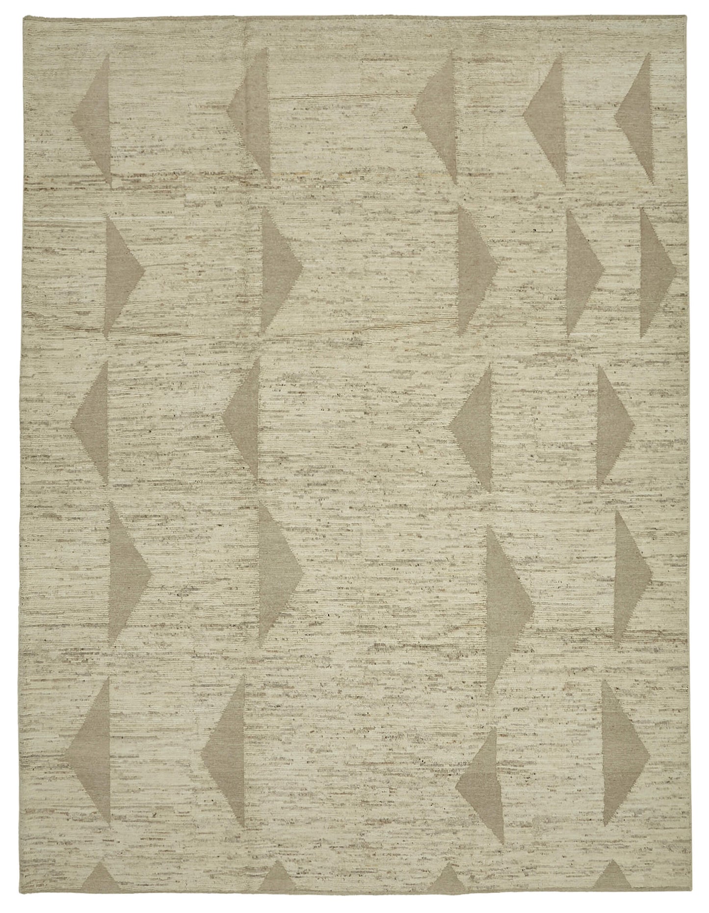 10x14 Beige Modern Tribal Rug - 45582