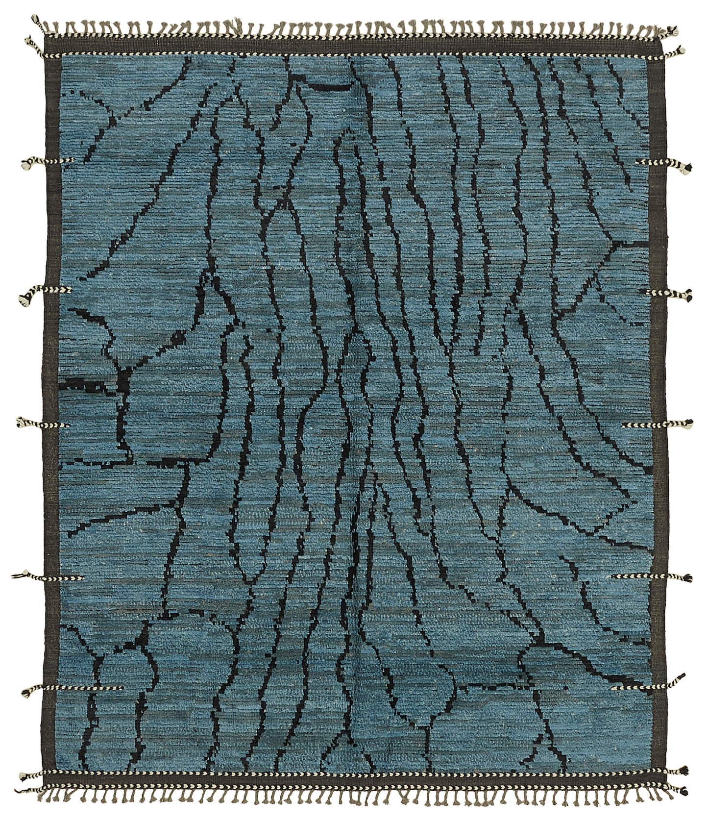 8x10 Blue Modern Tribal Rug - 45603