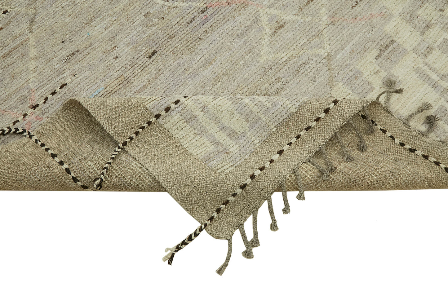 9x12 Beige Modern Tribal Rug - 45614