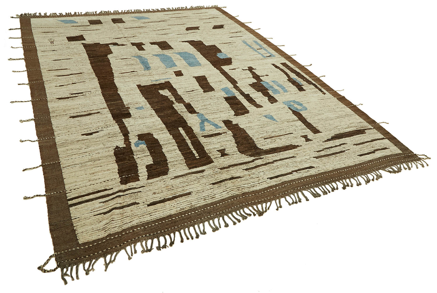 9x12 Beige Modern Tribal Rug - 45616