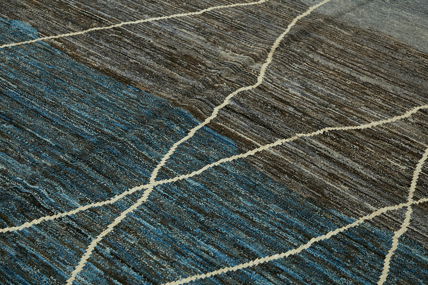 9x12 Blue Modern Tribal Rug - 45618