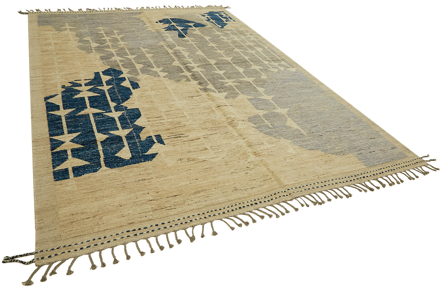 9x12 Beige Modern Tribal Rug - 45622