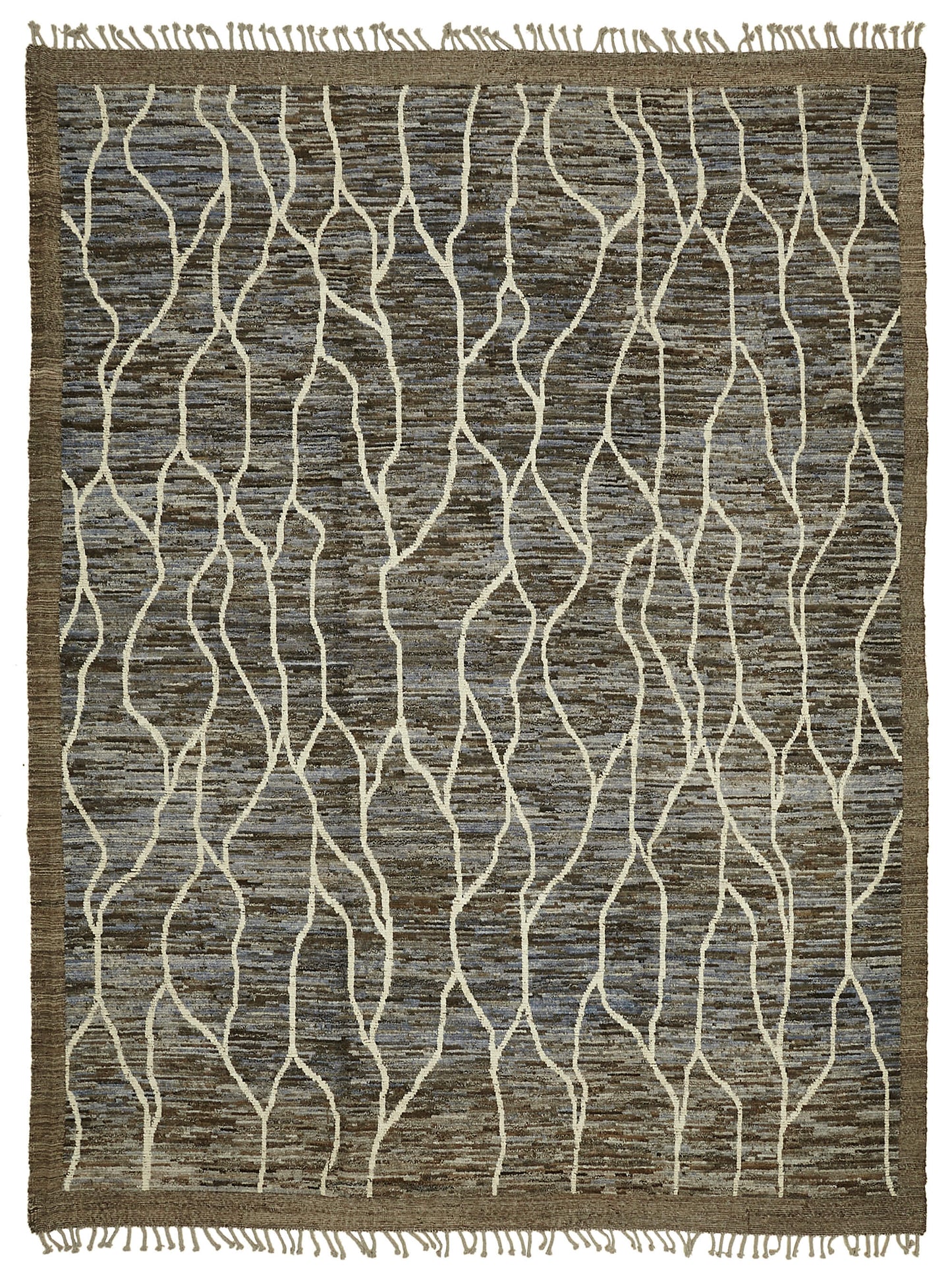 10x14 Brown Modern Tribal Rug - 45630
