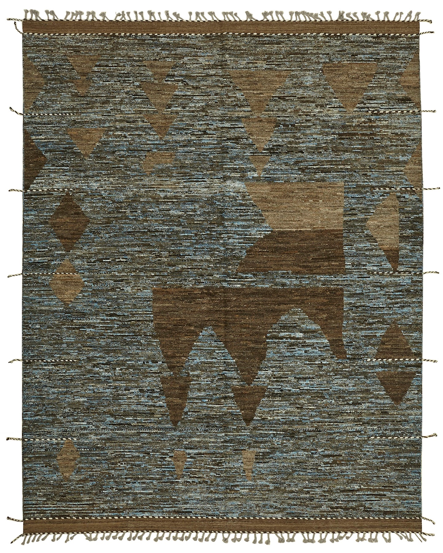 9x12 Brown Modern Tribal Rug - 45633