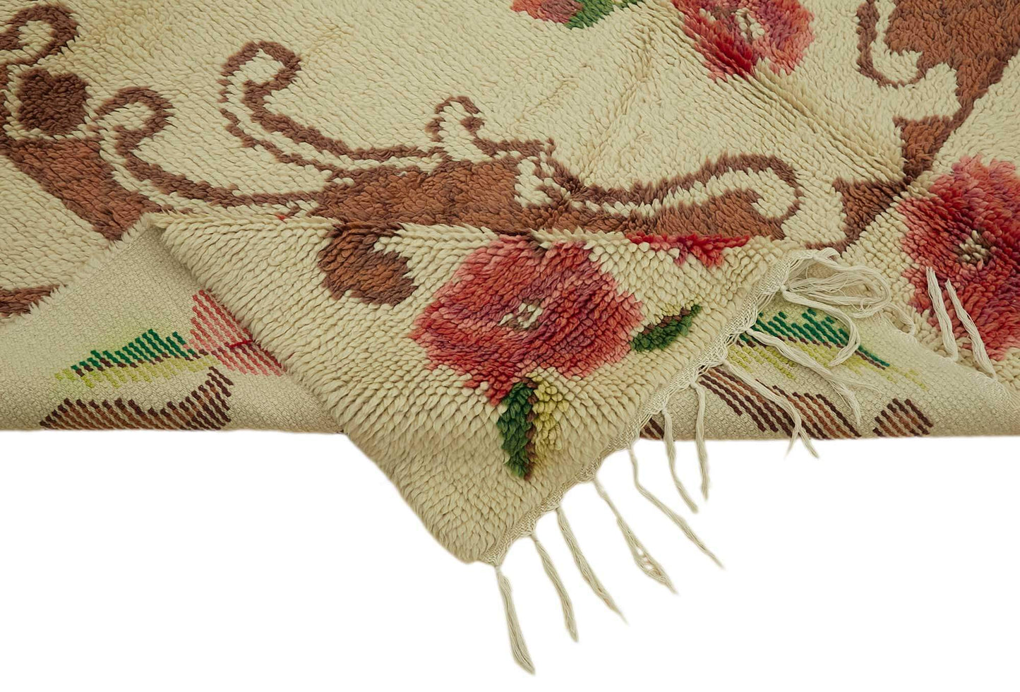 6x7 Beige Vintage Tulu Rug - 45680