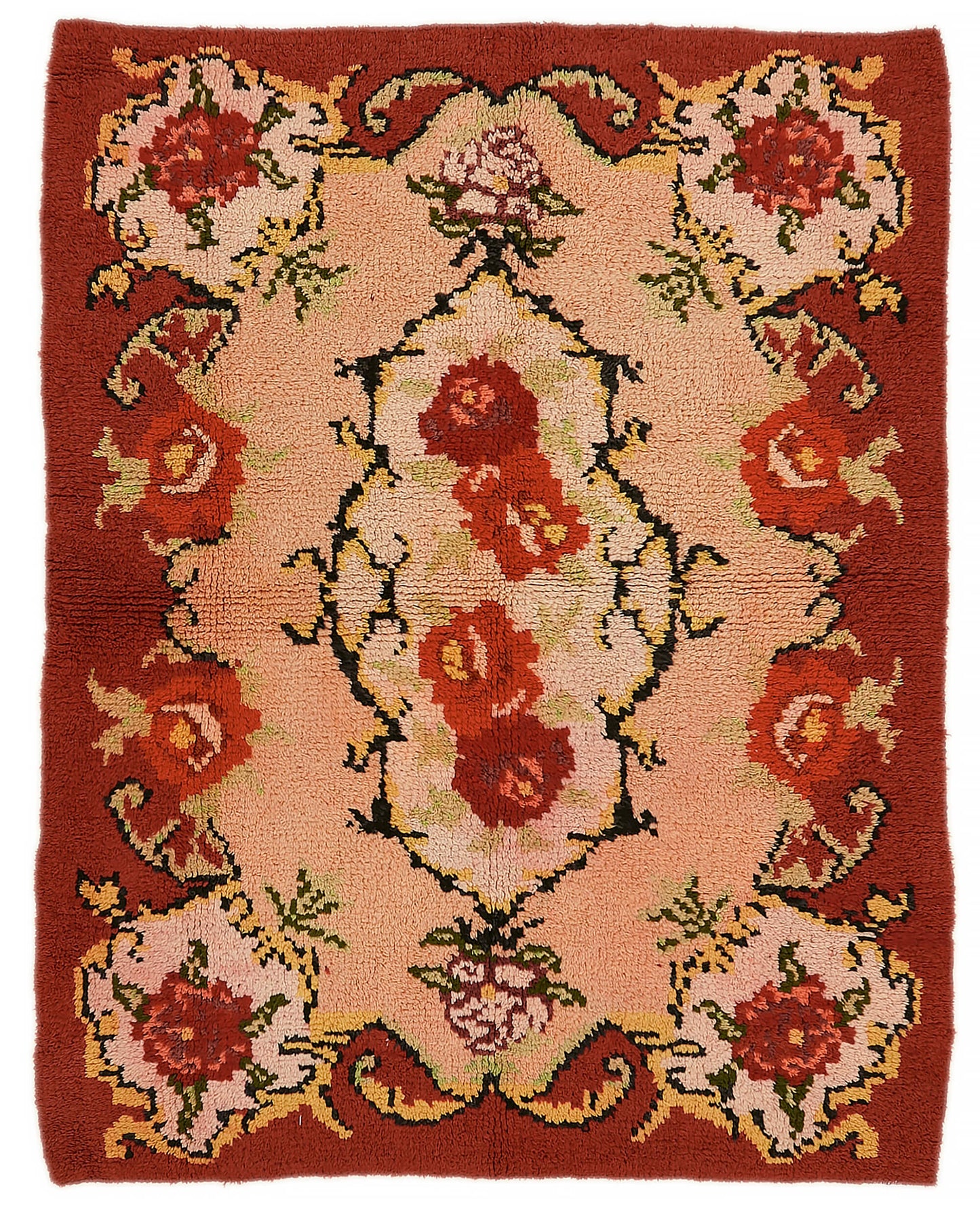 6x7 Red Vintage Tulu Rug - 45692