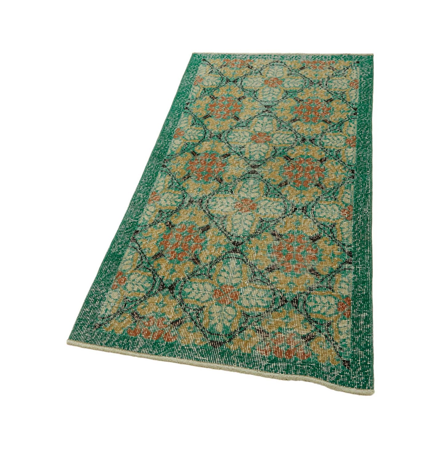 2x5 Blue Turkish Vintage Area Rug - 45747