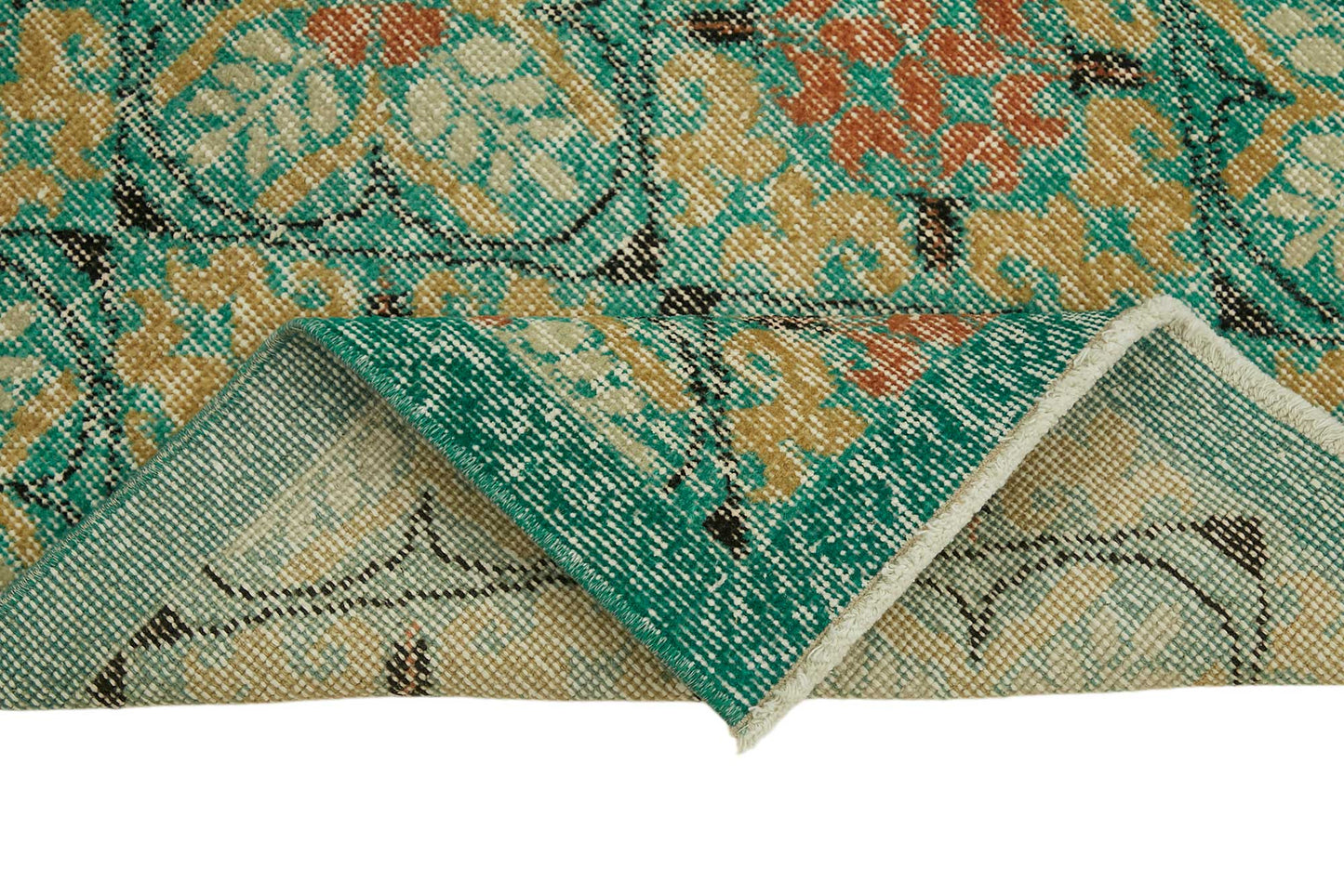 2x5 Blue Turkish Vintage Area Rug - 45747