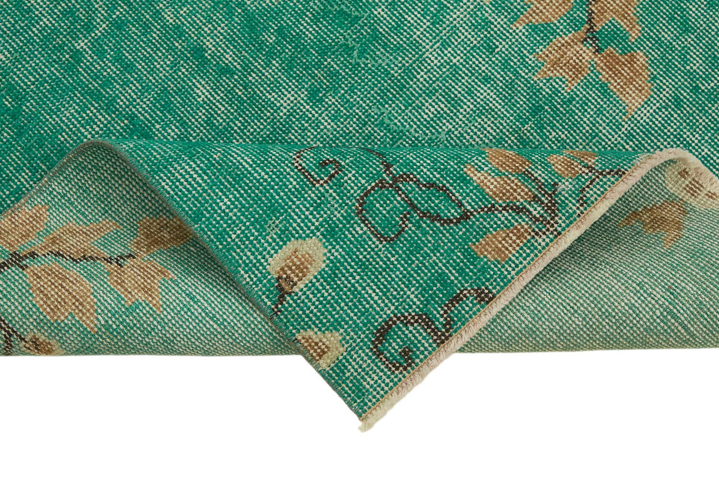 3x7 Blue Turkish Vintage Area Rug - 45758