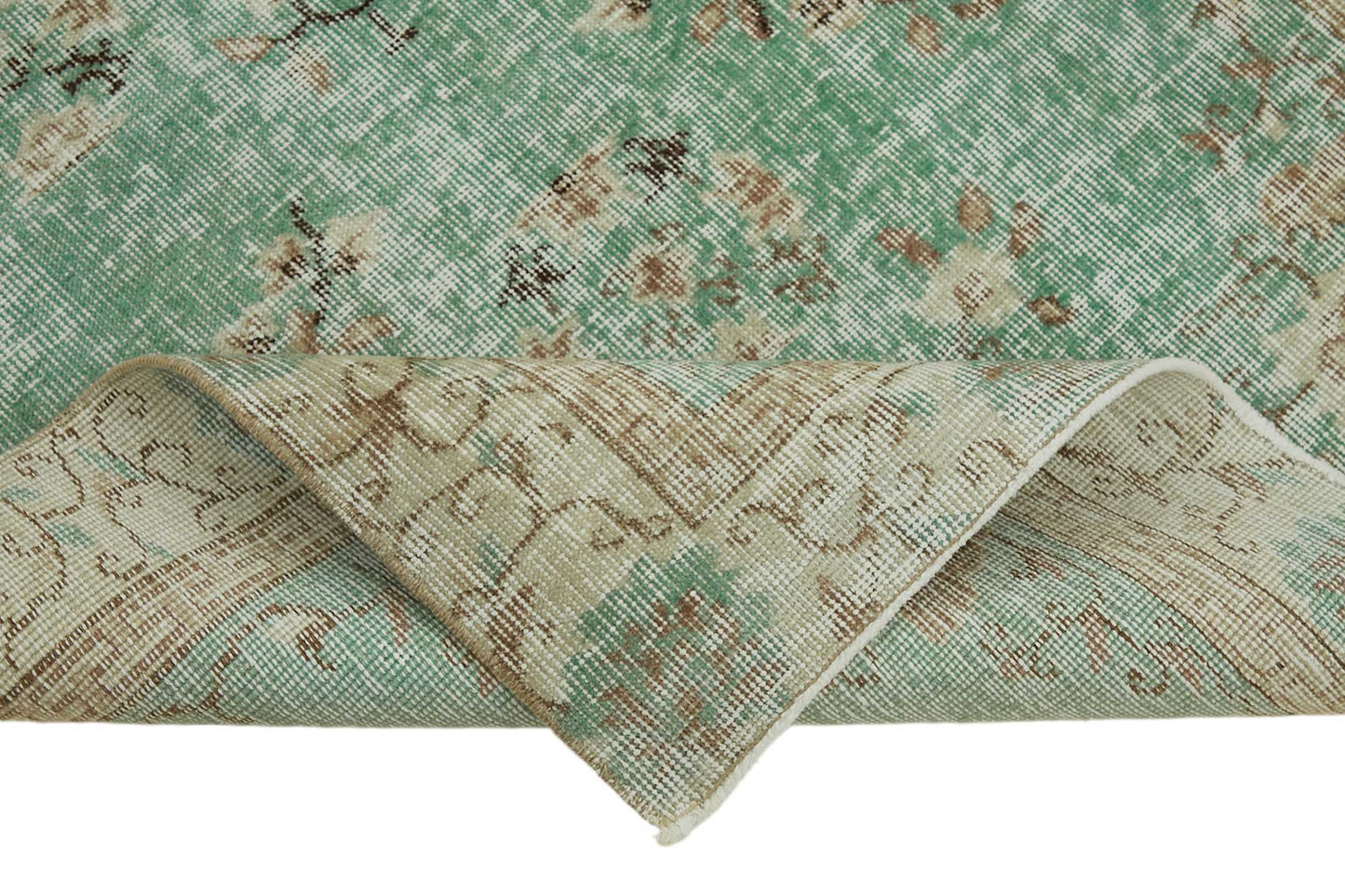 4x6 Blue Turkish Vintage Area Rug - 45759