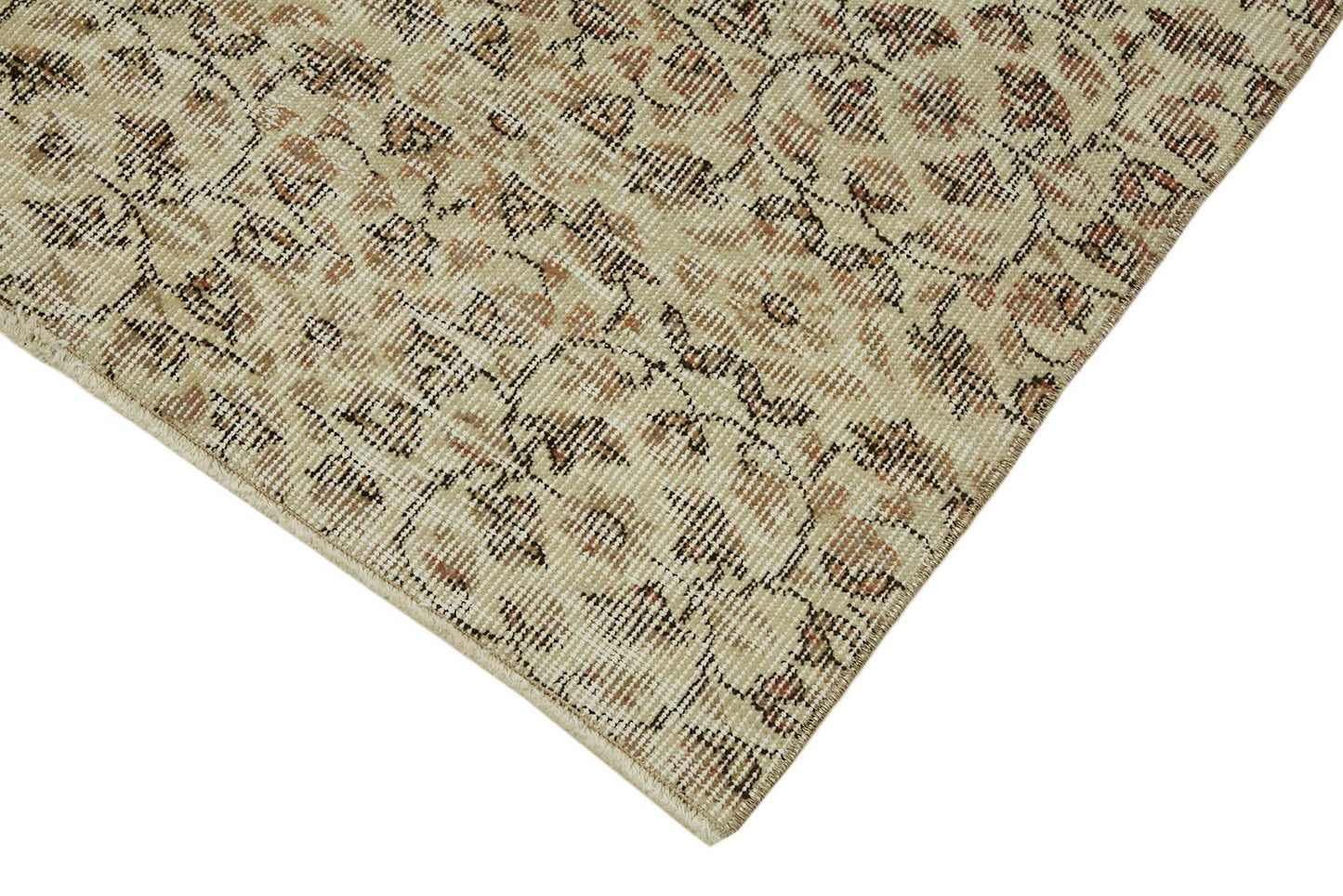 3x6 Beige Turkish Vintage Area Rug - 45767