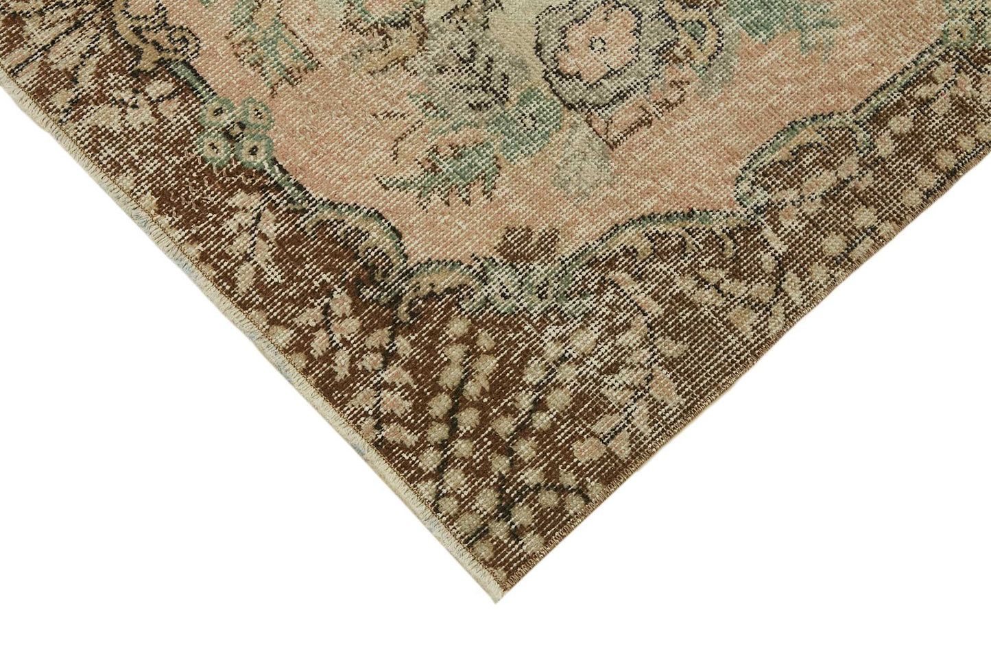 4x7 Beige Turkish Vintage Area Rug - 45774