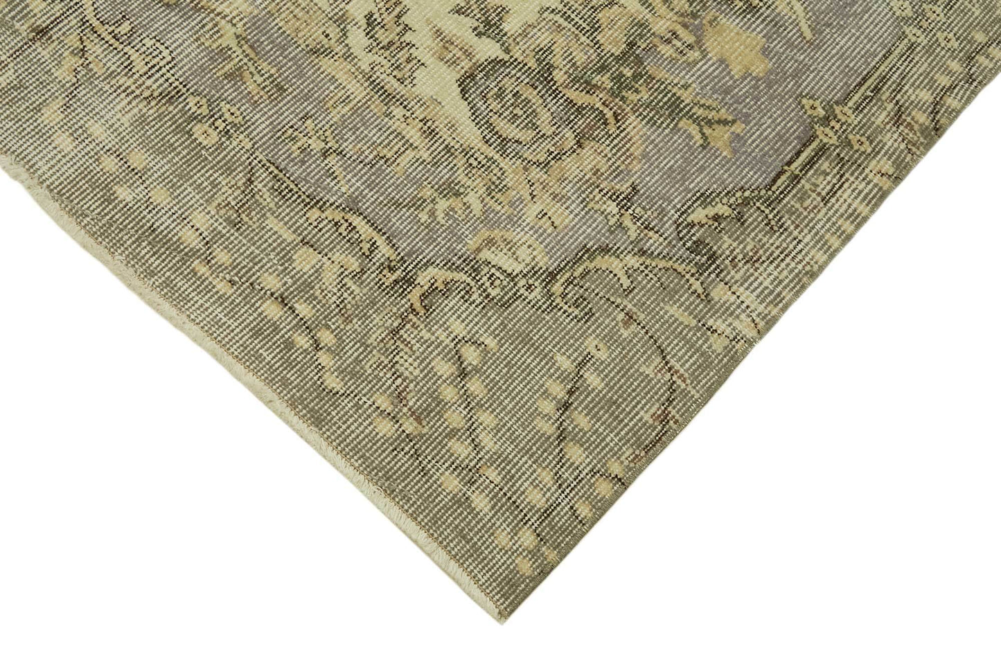 5x7 Beige Turkish Vintage Area Rug - 45784