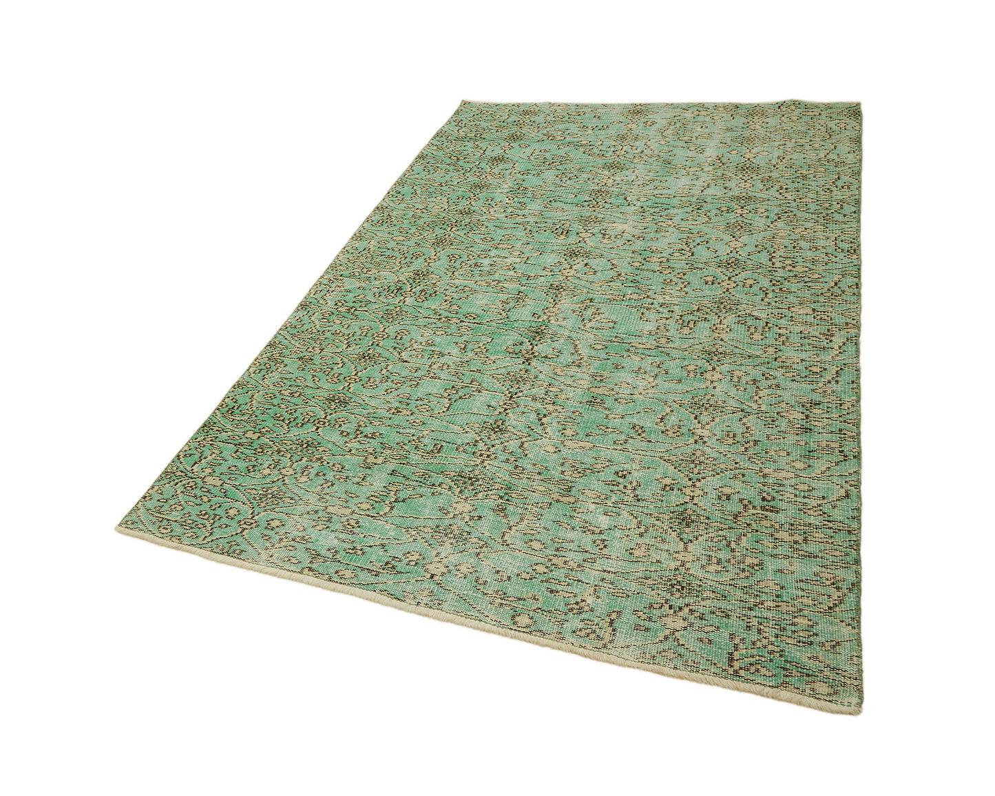 5x7 Turquoise Turkish Vintage Area Rug - 45785