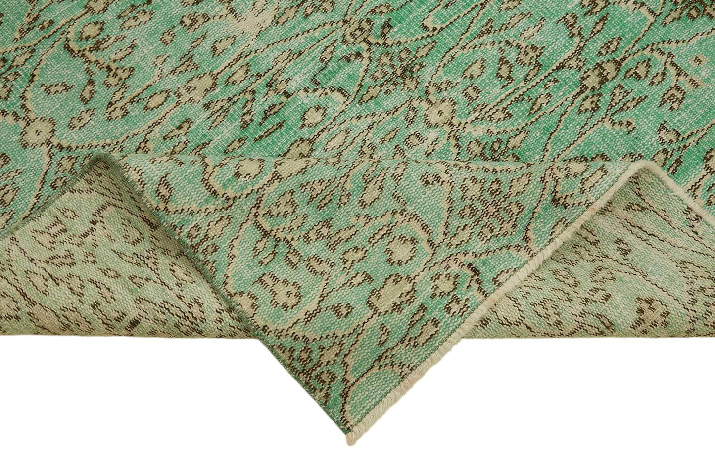5x7 Turquoise Turkish Vintage Area Rug - 45785