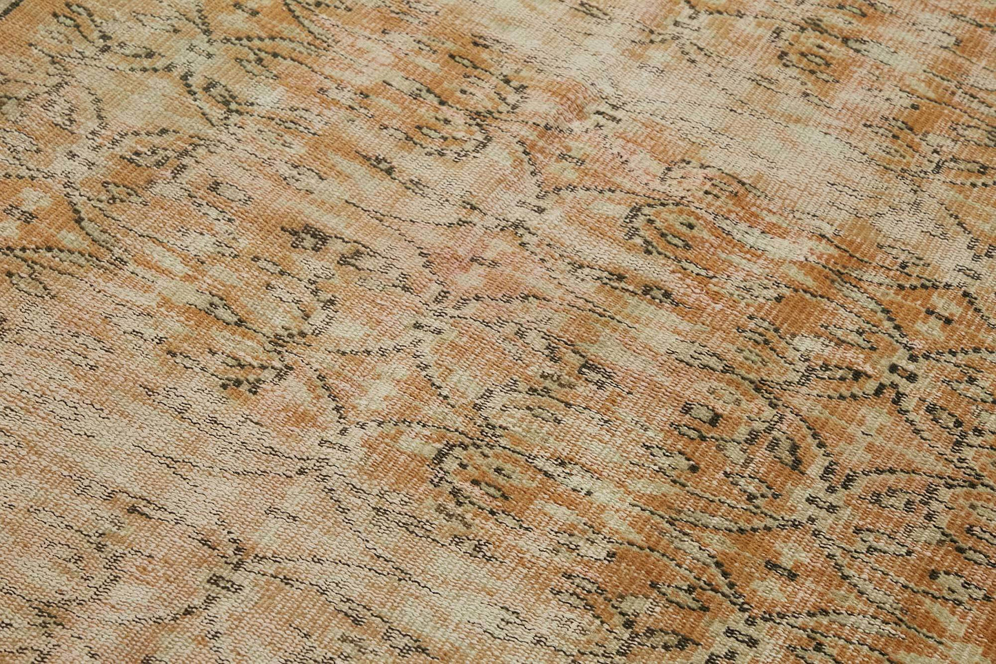 5x7 Beige Turkish Vintage Area Rug - 45786
