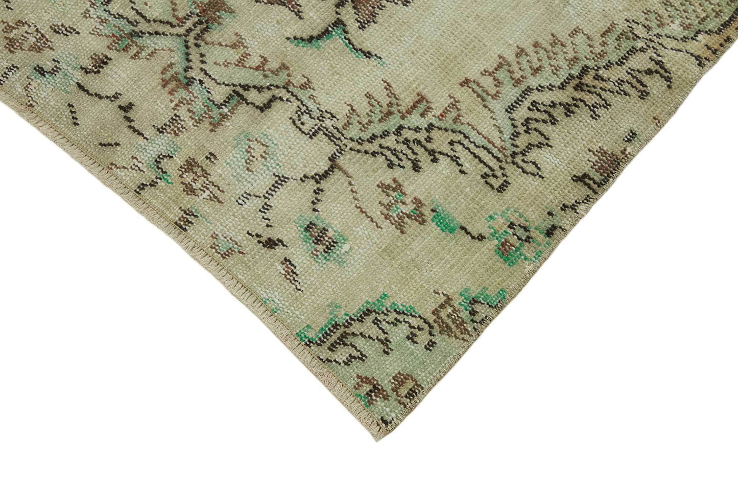 3x7 Beige Turkish Vintage Area Rug - 45798