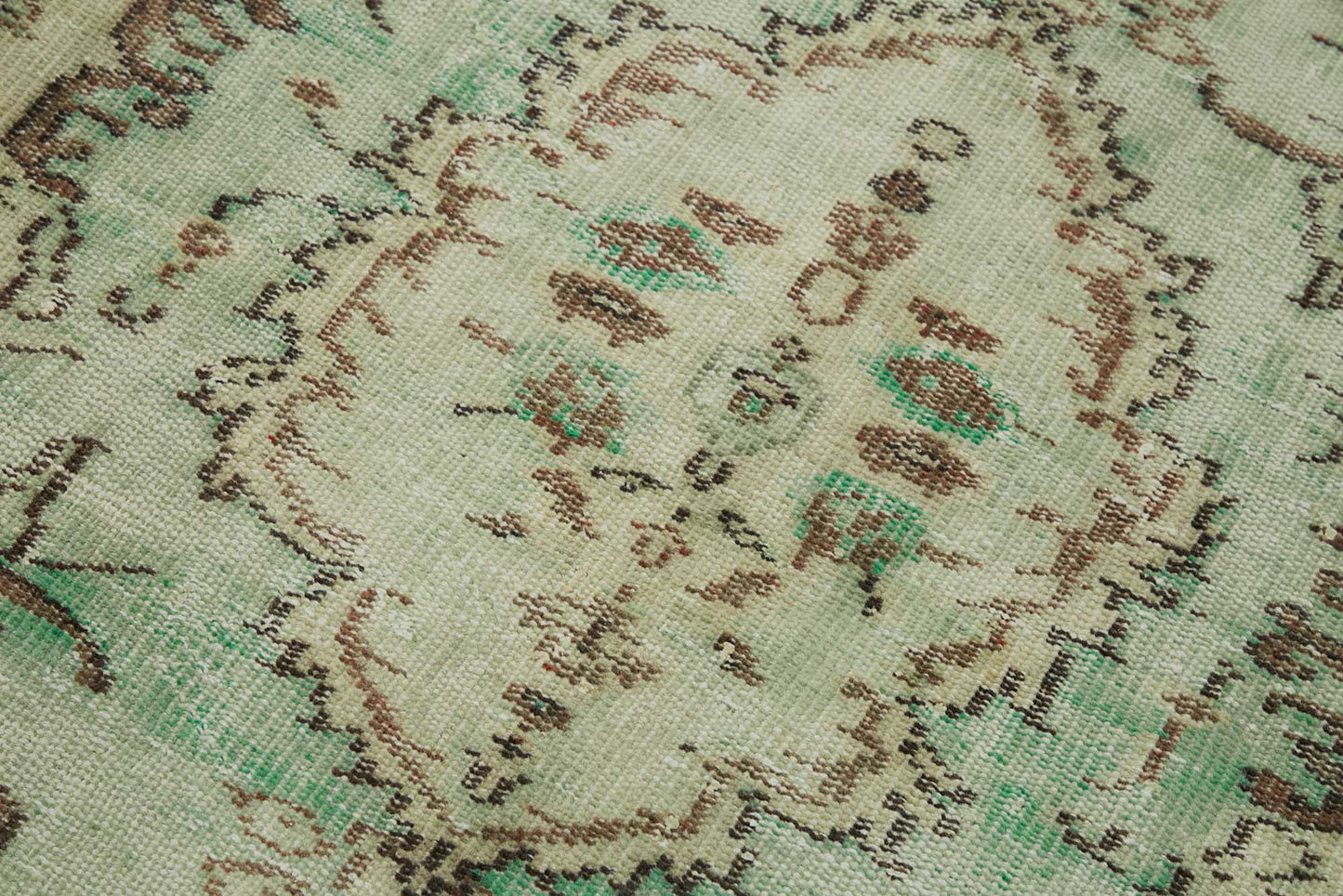 3x7 Beige Turkish Vintage Area Rug - 45798